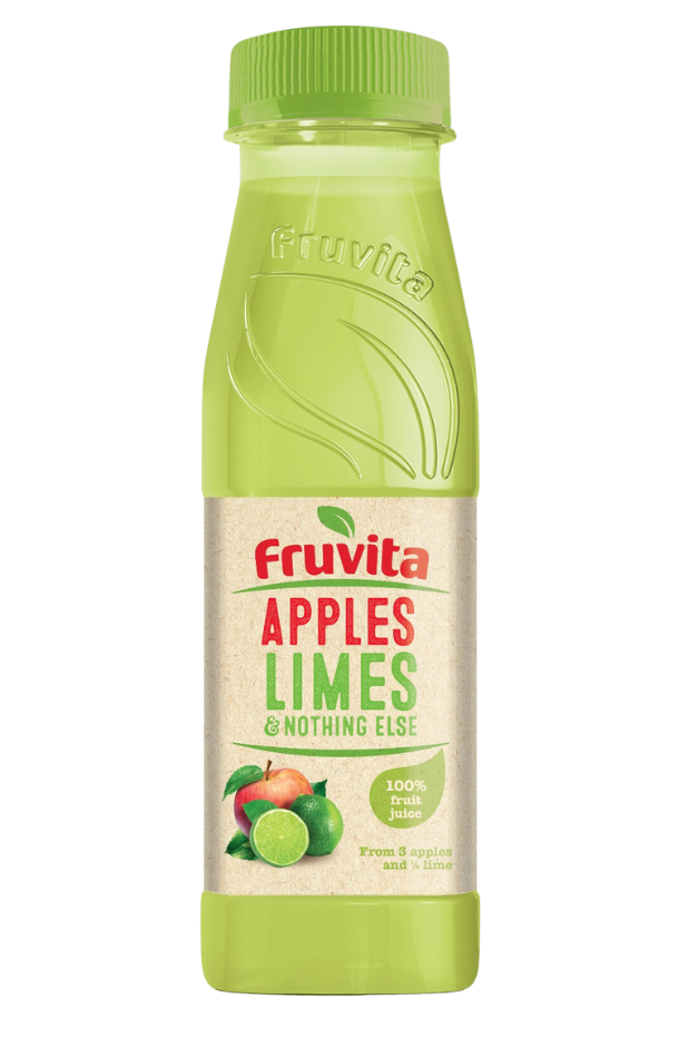 Lëng frutash Fruvita, Mollë dhe Lime (100%)